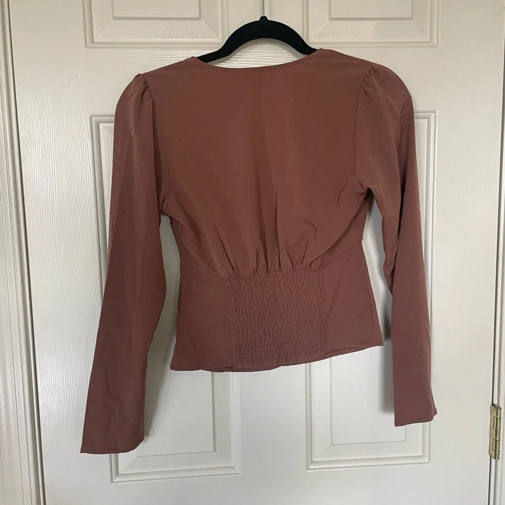 Abercrombie & Fitch V-neck cropped blouse XS - Picture 5 of 6